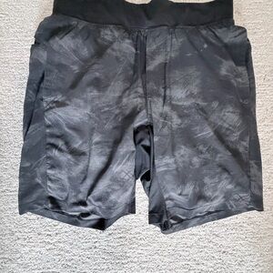 lululemon athletica Black Patterned Athletic Shorts